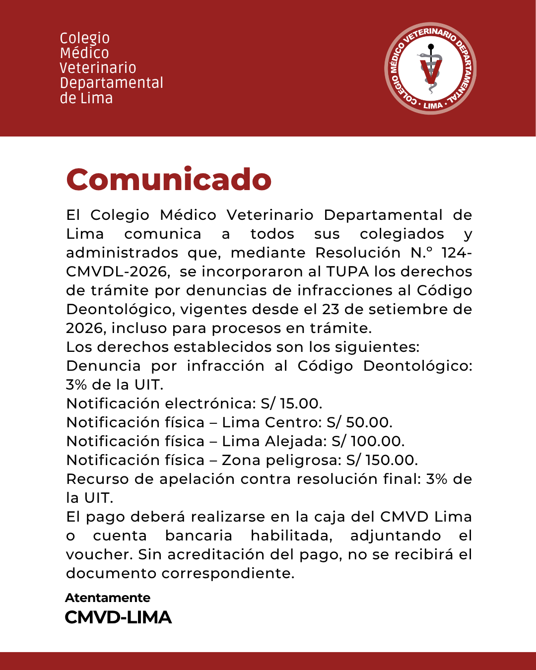 Nuevos derechos de trámite por denuncias de infracciones al Código Deontológico