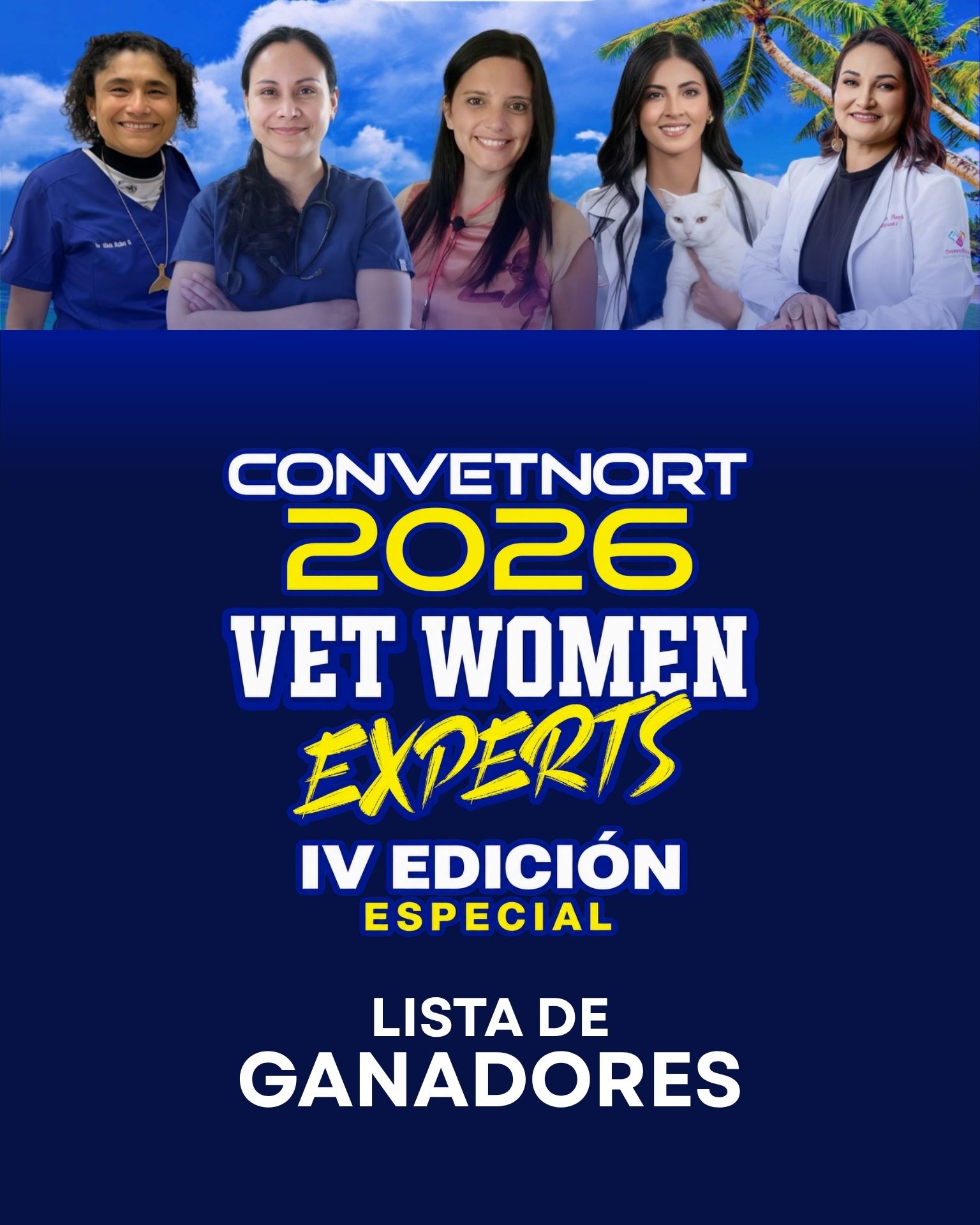 Conoce a los ganadores del sorteo para CONVETNORT 2026 – Vet Women Experts