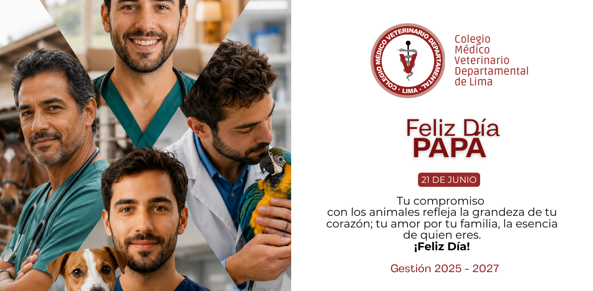 Saludo por el Día del Padre a los médicos veterinarios del CMVD Lima